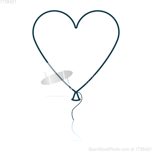 Image of Heart Shape Balloon Icon