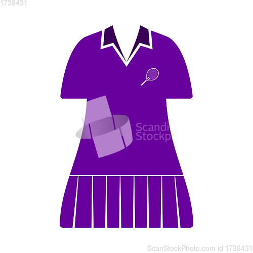 Image of Tennis Woman Uniform Icon