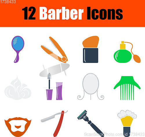 Image of Barber Icon Set