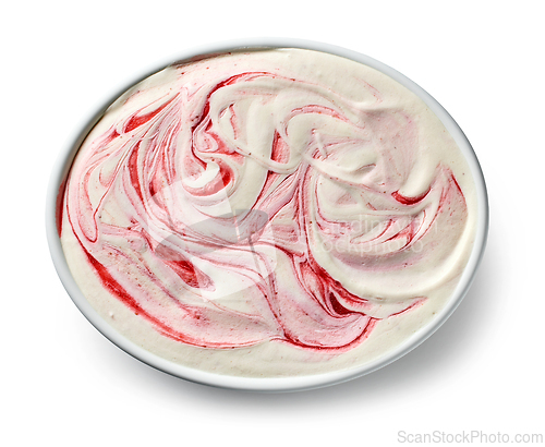 Image of bowl of homemade ice cream