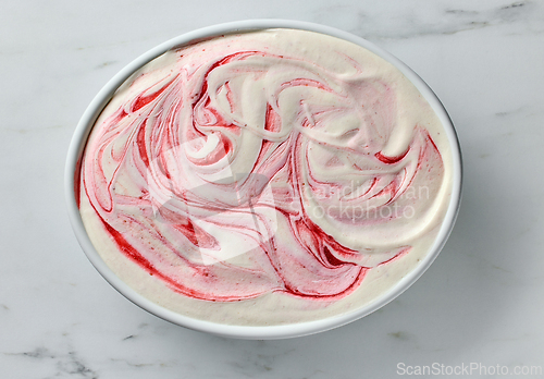 Image of bowl of frozen homemade ice cream