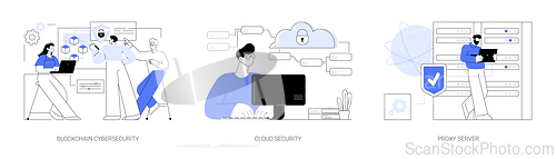 Image of Data safety isolated cartoon vector illustrations se