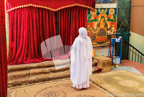 Image of Interior of Debre Libanos, monastery in Ethiopia