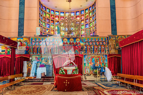 Image of Interior of Debre Libanos, monastery in Ethiopia