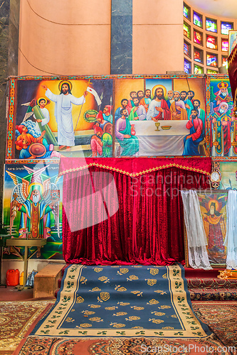 Image of Interior of Debre Libanos, monastery in Ethiopia