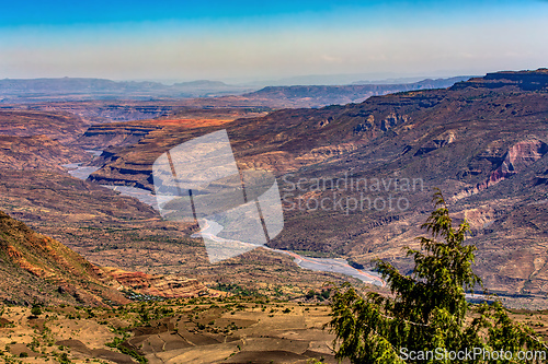 Image of Mountain landscape with canyon, Ethiopia