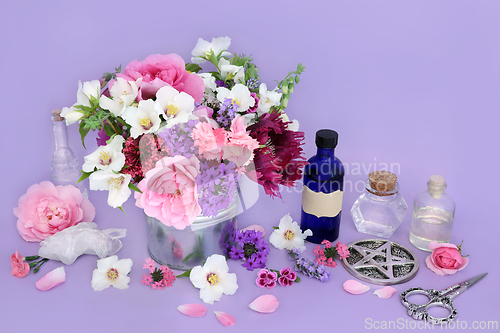 Image of Preparation of Flowers and Herbs for Herbal Remedies