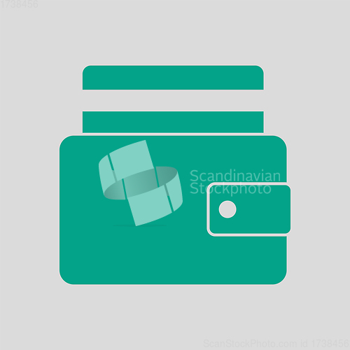 Image of Credit Card Get Out From Purse Icon