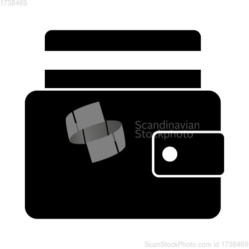 Image of Credit Card Get Out From Purse Icon