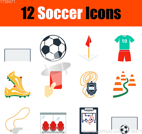 Image of Soccer Icon Set