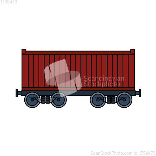 Image of Railway Cargo Container Icon