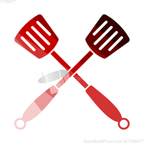 Image of Crossed Frying Spatula