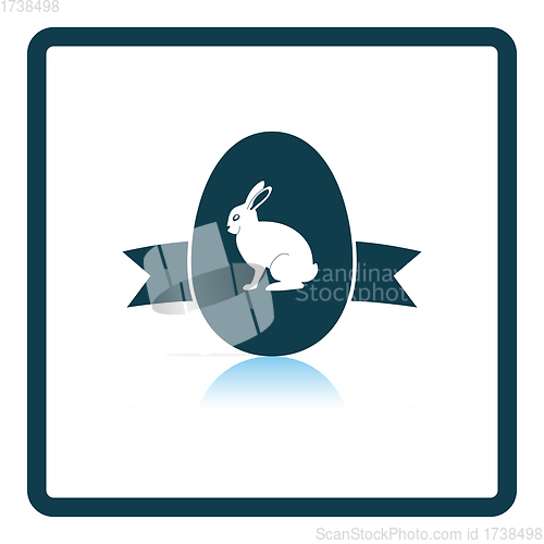 Image of Easter Egg With Ribbon Icon