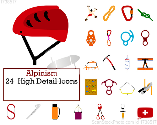 Image of Alpinism Icon Set
