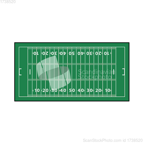 Image of American Football Field Mark Icon