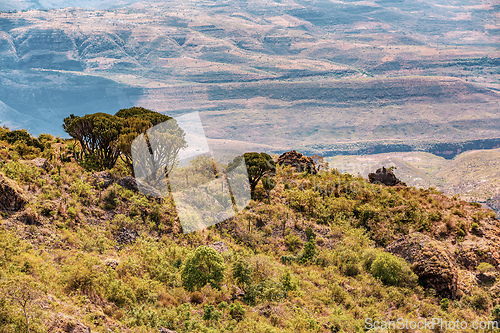 Image of Beautiful mountain highland landscape, Somali Region. Ethiopia.