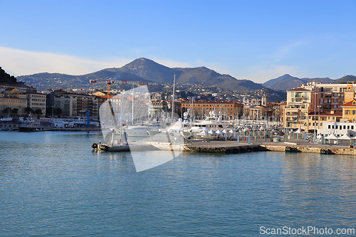 Image of View above Port of Nice, French Riviera, France