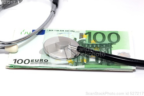 Image of euro and stethoscope