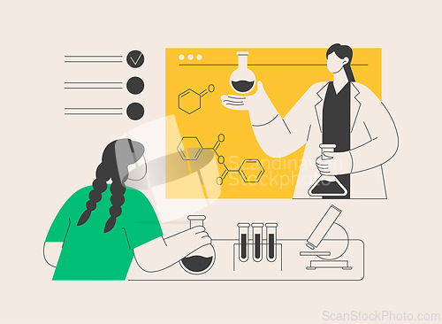 Image of STEM activities abstract concept vector illustration.