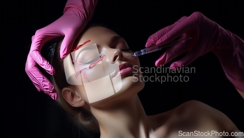 Image of Woman undergoes botox therapy for a youthful and rejuvenated appearance, embracing non-surgical cosmetic enhancement.