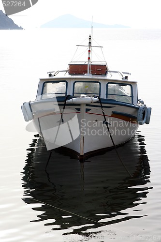 Image of boat reflection