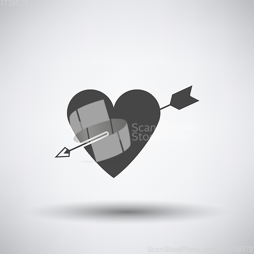 Image of Pierced Heart By Arrow Icon