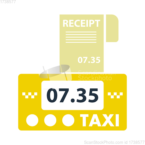 Image of Taxi Meter With Receipt Icon