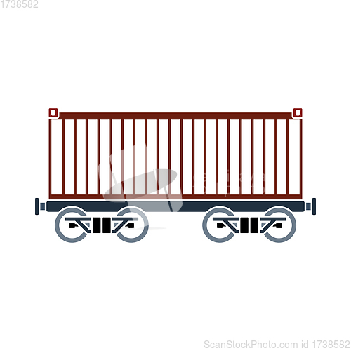 Image of Railway Cargo Container Icon