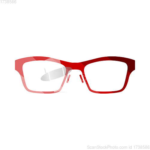 Image of Business Woman Glasses Icon