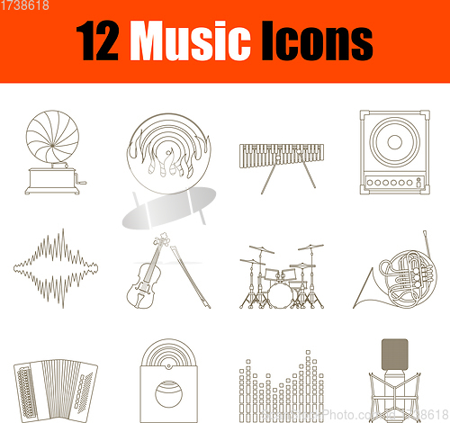 Image of Music Icon Set