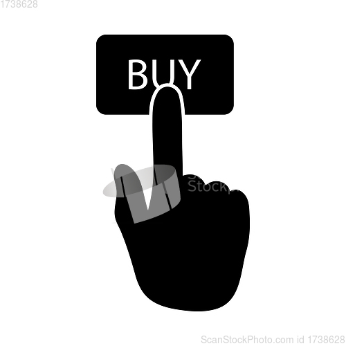 Image of Finger Push The Buy Button Icon