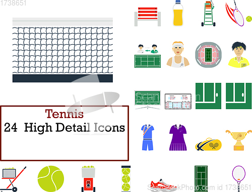 Image of Tennis Icon Set