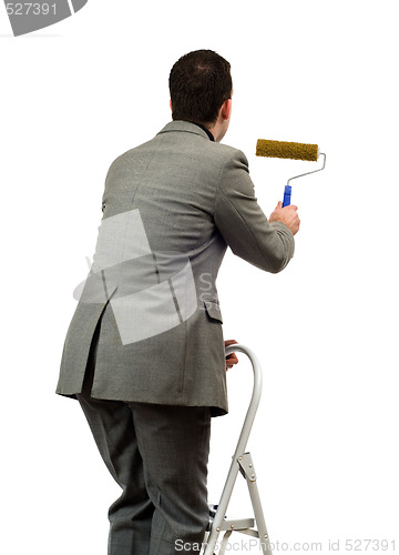 Image of Man Painting Your Text