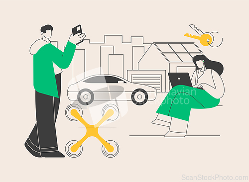 Image of Millennials abstract concept vector illustration.