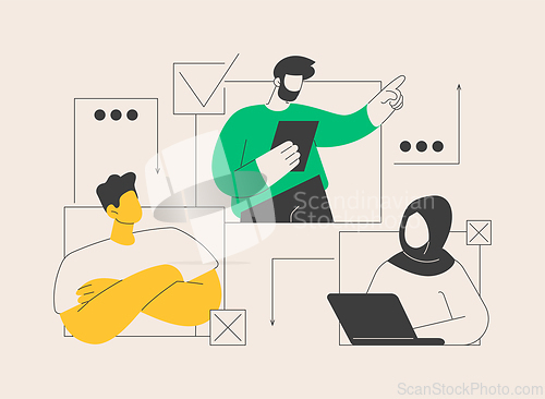 Image of Racial discrimination abstract concept vector illustration.