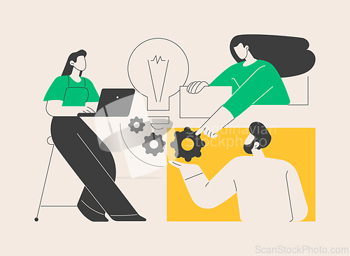 Image of Workplace culture abstract concept vector illustration.