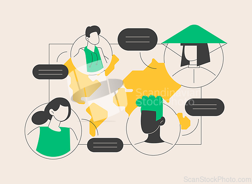 Image of Ethnicity abstract concept vector illustration.