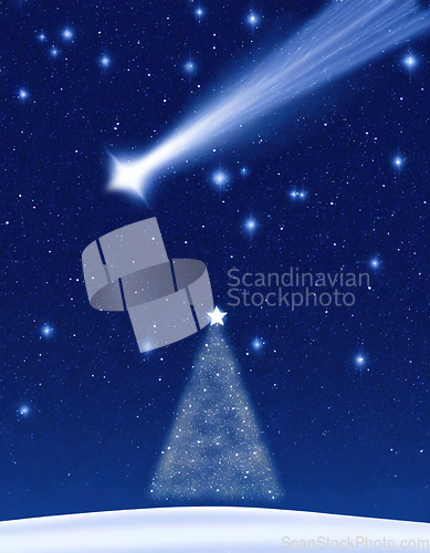 Image of shooting star for wishing