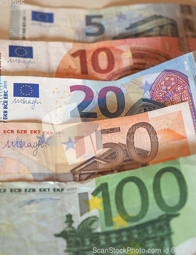 Image of Euro (EUR) notes, European Union (EU)