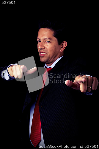 Image of businessman pointing to you