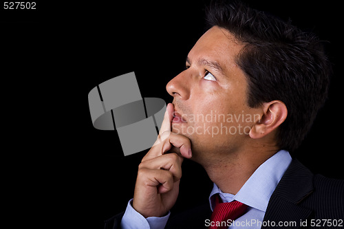 Image of businessman thinking