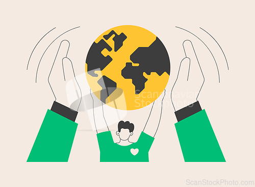 Image of Social responsibility abstract concept vector illustration.