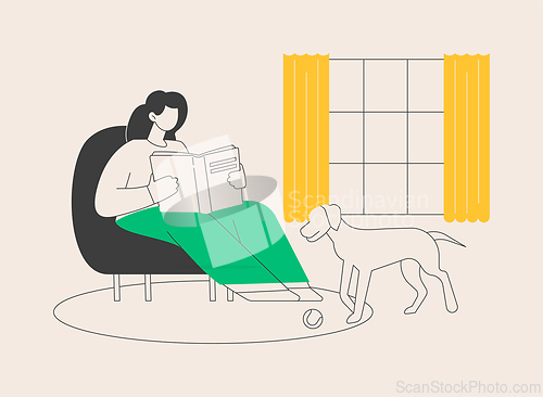 Image of Simple living abstract concept vector illustration.
