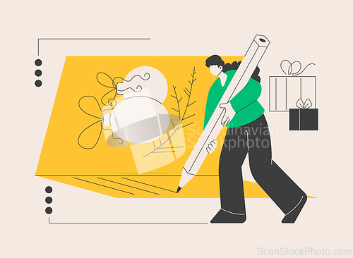 Image of Greeting cards abstract concept vector illustration.
