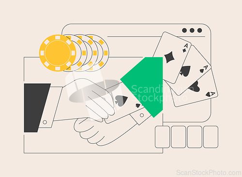 Image of Cheating abstract concept vector illustration.