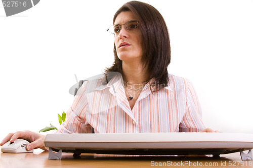 Image of businesswoman working