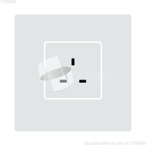 Image of Great Britain Electrical Socket Icon