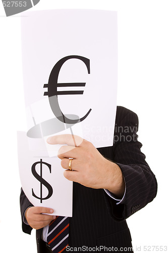 Image of money expert businessman