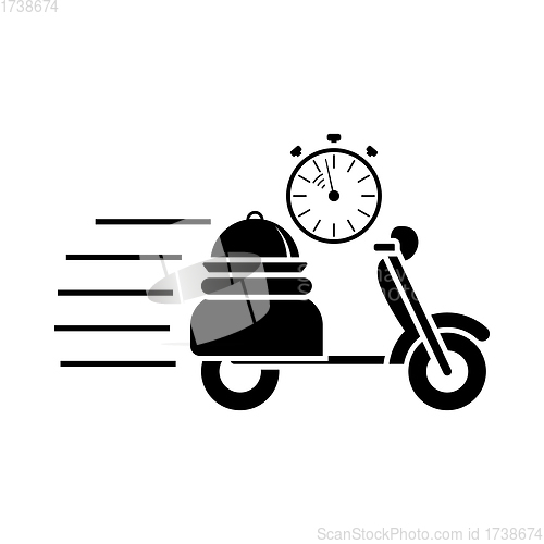 Image of Restaurant Scooter Delivery Icon