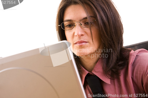 Image of businesswoman working